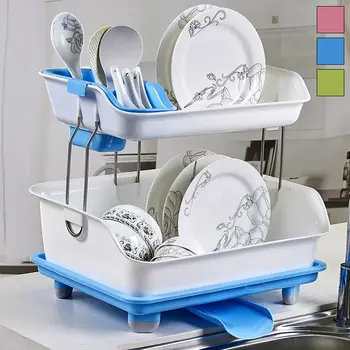 

Multifunctional Dish Drainer Racks Holders Kitchen Utensils Dishes Chopsticks Storage Organizer Dish Shelf Kitchen Accessories
