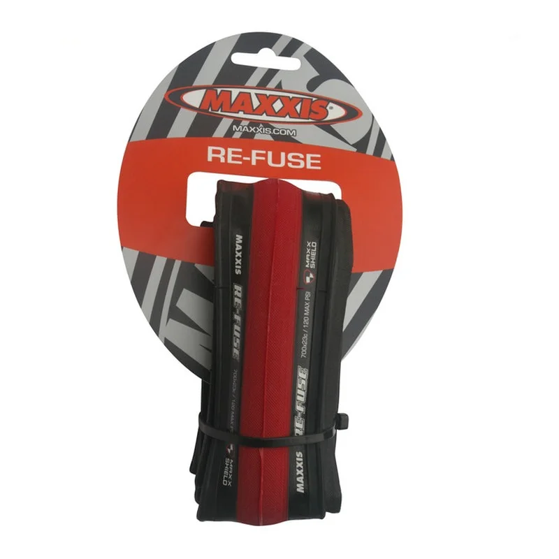 Red 700x23C Сверхлегкий MAXXlS повторный предохранитель для тренировки, езды на велосипеде шины 60TPI 280 г кевлар анти прокол шины для шоссейных велосипедов 700C велосипедные шины - Цвет: Red 700x23C