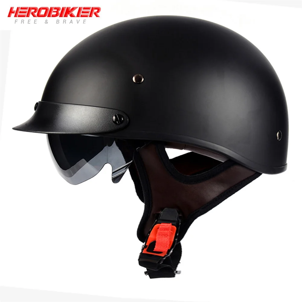 LVCOOL мотоциклетный шлем Мужской винтажный полушлем Casco Мото шлем скутер мотоциклетный гоночный шлем для верховой езды с сертификацией в горошек - Цвет: LV112-02