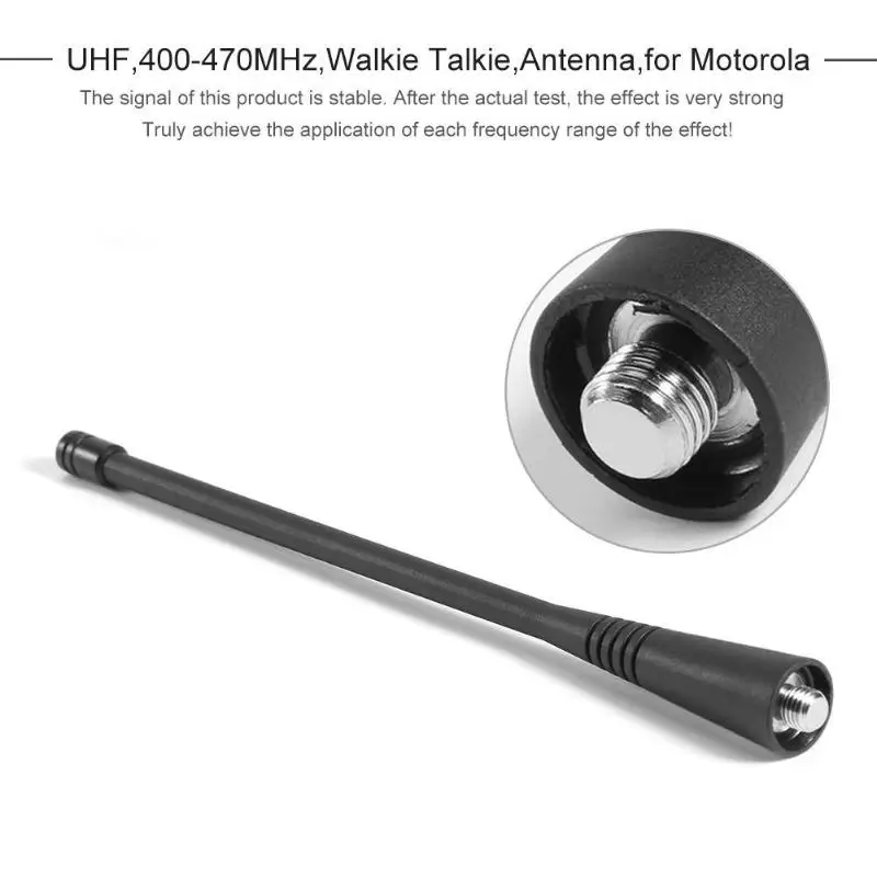 10 шт. UHF 400-470 МГц Портативная антенна для Motorola GP68 GP88S GP2000 GP300 GP368 хороший эффект сигнала и стабилизации