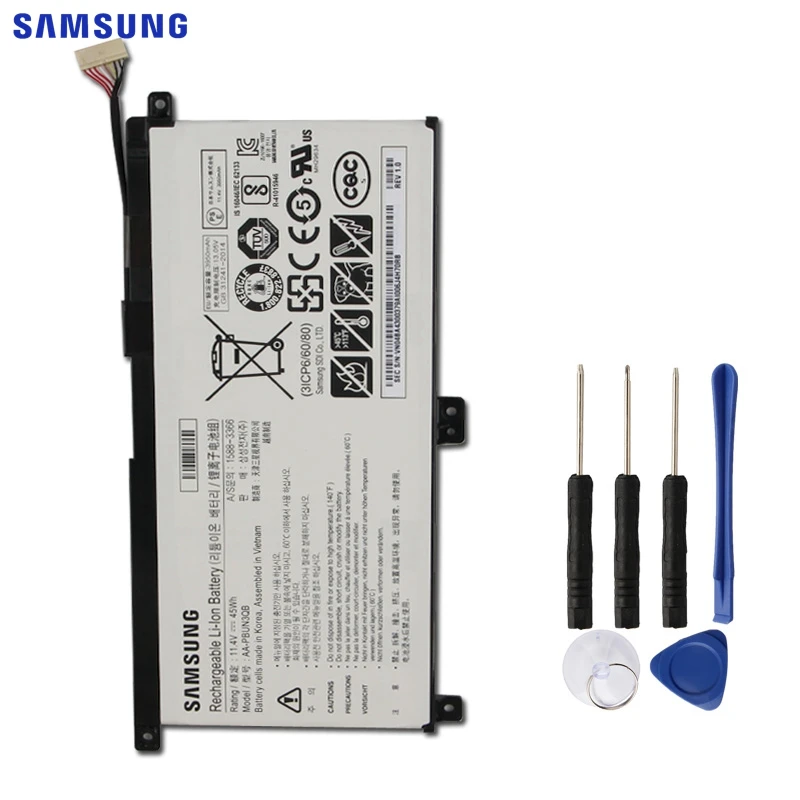 Оригинальная батарея samsung AA-PBUN3QB AA-PBUN3AB для samsung Тетрадь 7 NP530E5M NP740U5L NP800G5M 3950 мА/ч, аутентичная батарея