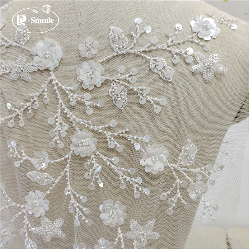 New Summer Beaded Sequin Fabric Flowers Leaves Forest Clothing Skirt Children's Dress Wedding Veil RS3386 | Дом и сад