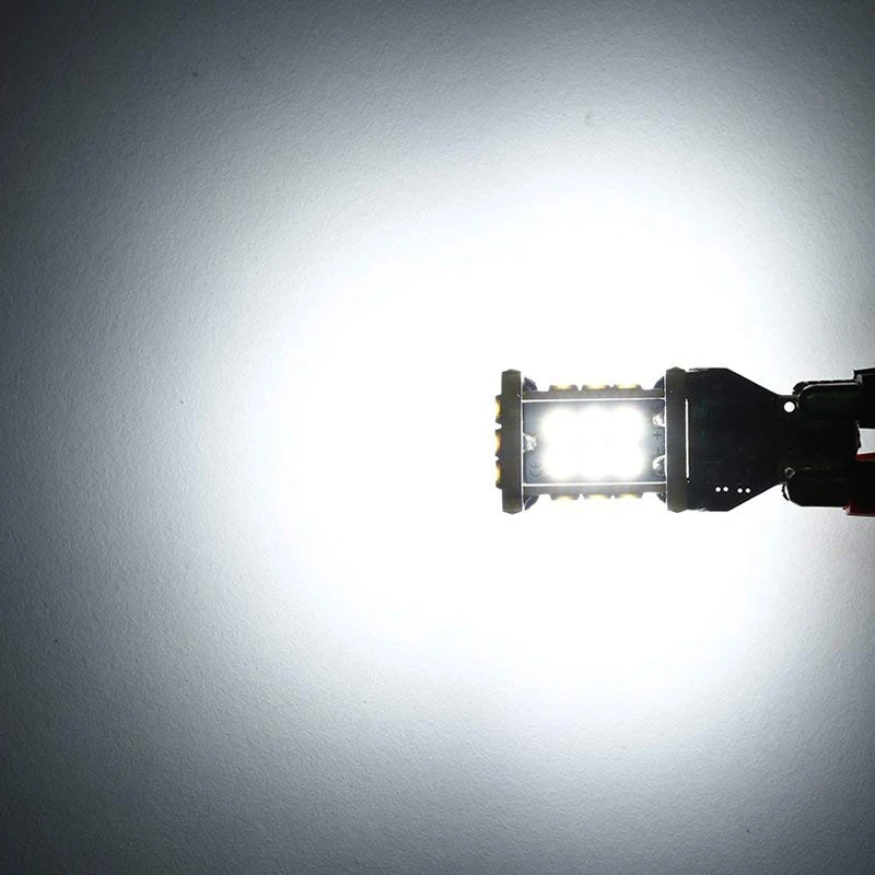 2 шт. W16W T15 светодиодные Белые автомобильные задние фары 24SMD декодирующие лампы 12 В