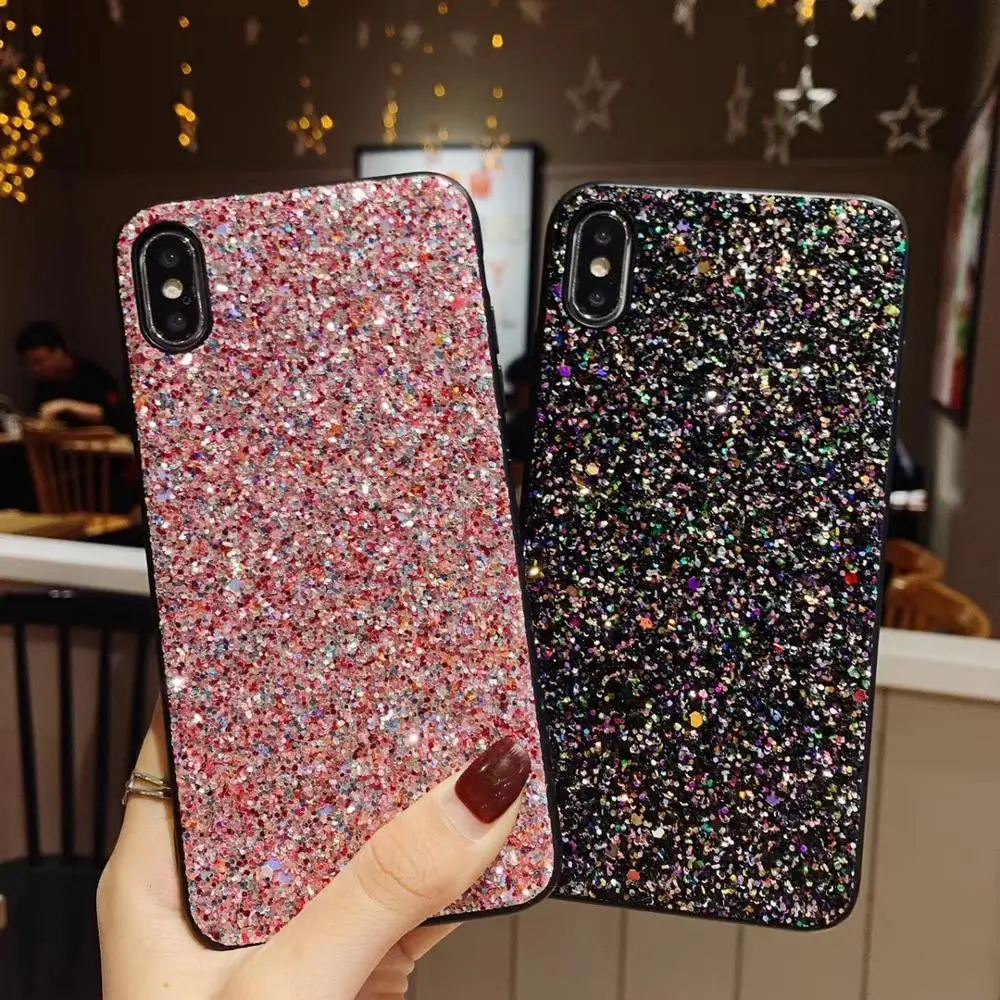 Чехол для Xiaomi Redmi Note 8 роскошный блестящий чехол с блестками redmi note 7 pro чехлы