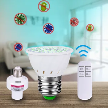 

5W Germicidal UV Lamp E27 UVC Light Disinfection Lamp GU10 led Bulb UV-C Ultraviolet Lamp UV Germ Killer Lighting 110V 220V