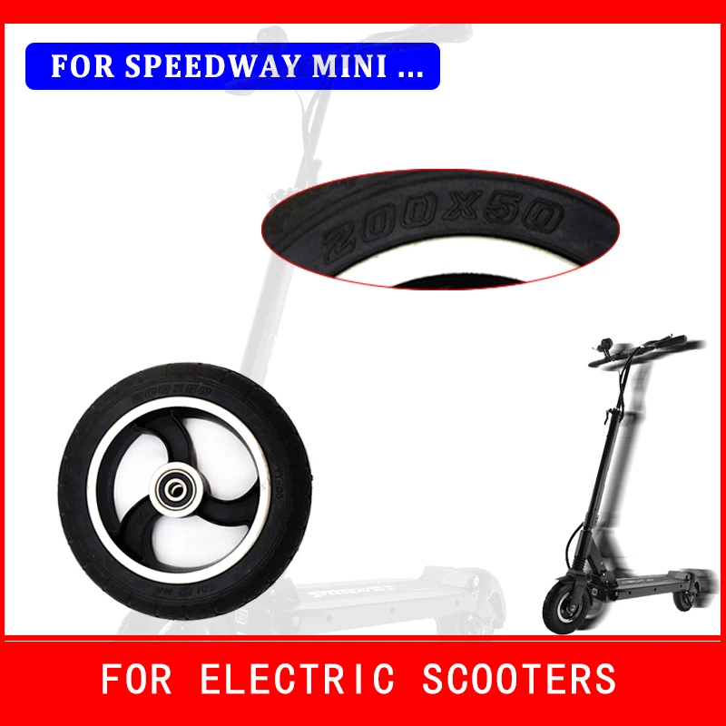 

8-дюймовые Твердые колеса из сплава для Speedtrott GX14 Speedway Mini 4 Pro задние 200x50 взрывозащищенные колеса для электрического скутера