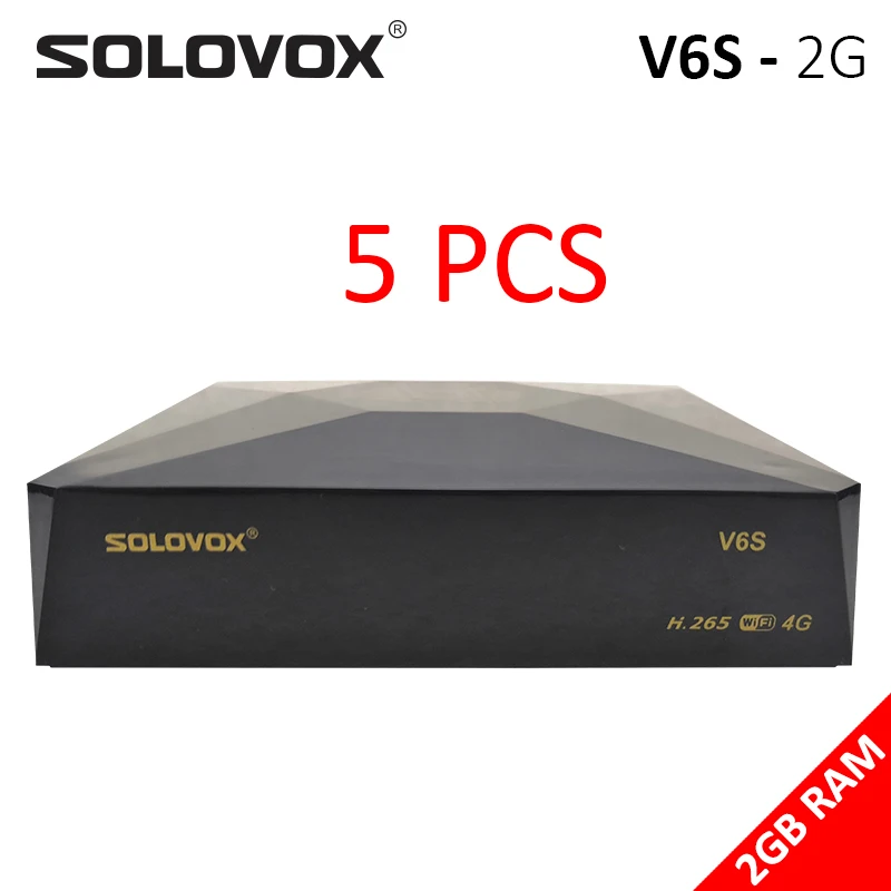 SOLOVOX V6S 5 шт. Мини HD спутниковый ТВ приемник DVB S2 Поддержка Xtream Stalker M3U Бразилия USB WiFi