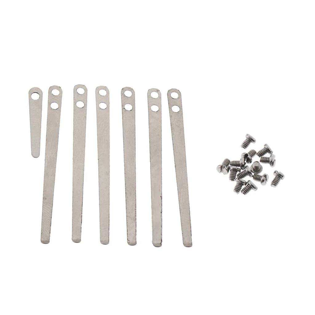 1 Set Metal Flat Springs Leaf with Screws 3.5cm/1.37inch for Clarinets DIY Accessory
