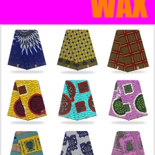 Африканская настоящая голландская восковая Ткань 6 ярдов Хлопок Анкара Нигерия Гана Голландский Настоящий Воск для лоскутного шитья африканские платья