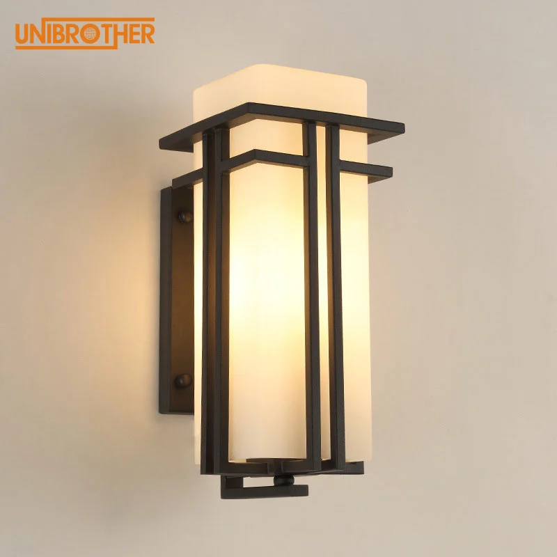 LED Retro Outdoor Wall Lamp European Style Water Proof Outside Garden