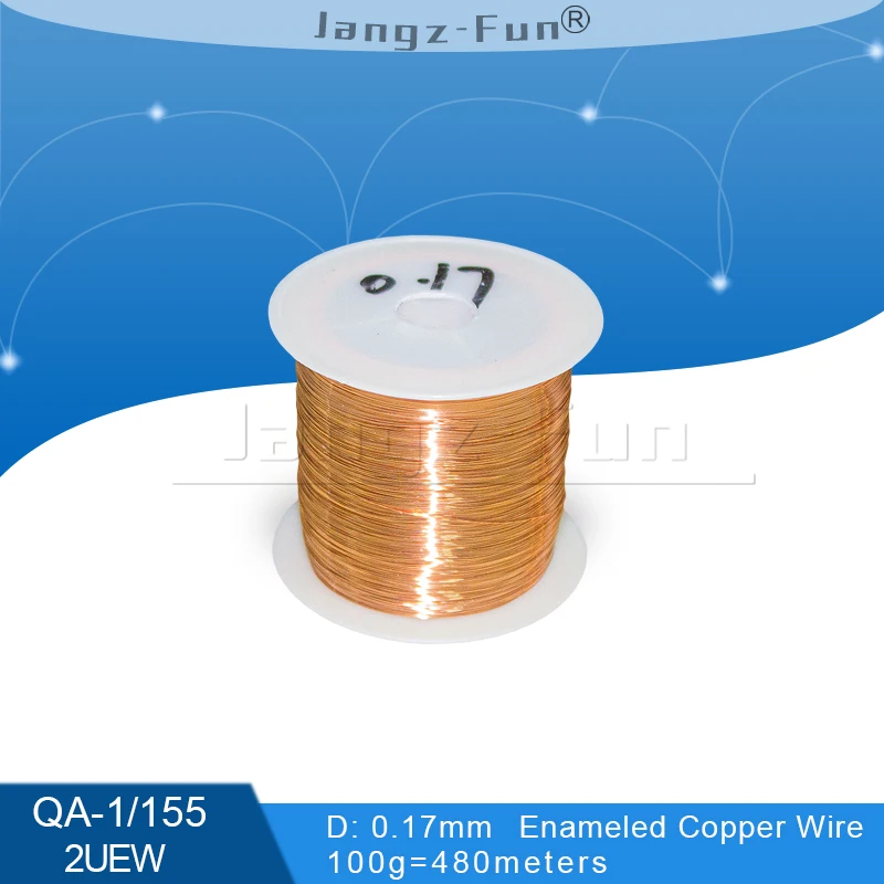 100Grams 480meter Polyurethane Enameled Copper Wire Diameter 0.17mm
