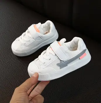 

Children Sport White Shoes Autumn Spring New Fashion Breathable Kids Boys Net Shoes Girls Sneakers Baby Toddler Shoes