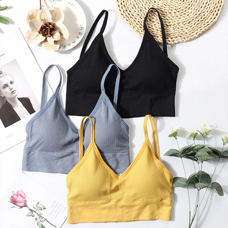 Women lingerie bra women tube tops women bras tube top seamless underwear U back cropped top camis active bra fitness lingerie women bralette removable pad