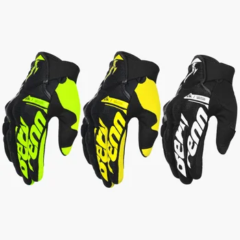 

motorcycle riding gloves summer thin breathable drop-proof touch screen knight racing full finger gloves for men