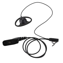 D Shape Earpiece Headset Mic for Motorola XPR6500 XPR6550 XPR6580 APX7000 APX6000 Radio Security Door Supervisor