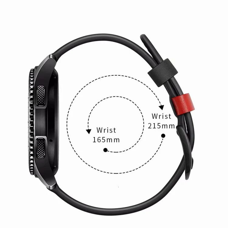 Кожаный браслет для samsung gear S3 Frontier/классический 46 мм/42 мм легкий кожаный сменный ремешок Amazfit Bip Pulseira Loop