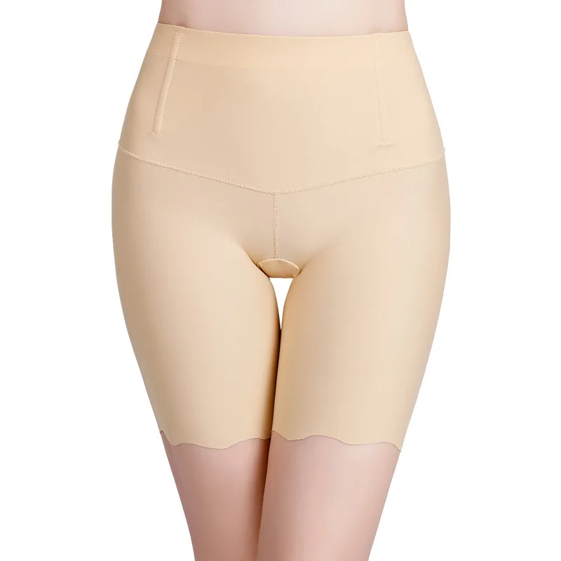 CXZD Бесшовные шелк Pantie женское корректирующее белье с высокой талией живот для похудения контроль Трусики брюки Корректирующее белье леди корсет нижнее белье - Цвет: Skin