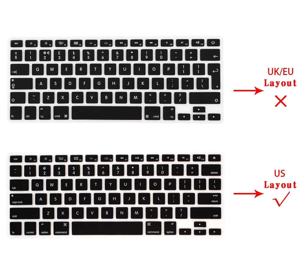 Чехол KK & LL для Apple MacBook Air Pro Retina 11 12 13 15 /Pro жесткий чехол с сенсорной панелью