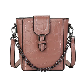 

Fashion Chain Bucket Bag Simple Shoulder Messenger Bag Women's Handbag