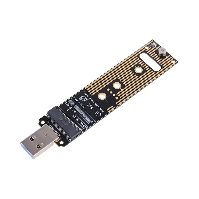 Портативный высокопроизводительный NVME к USB адаптеру M.2 SSD к type-A картам USB 3,1 Gen 2 мостовой чип к M2 SSD Key M