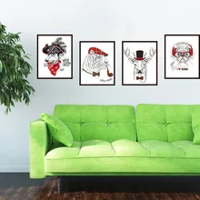 9280 забавные животные Аватар стикер на стену мультфильм милый Детская комната украшения Рамка самоклеящиеся обои стикер s