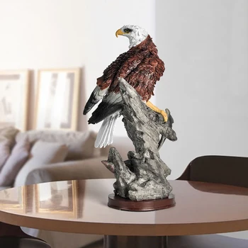 

European Exhibition Hongtu Creative Eagle Resin Ornaments Home Livingroom Figurines Crafts Office Desktop Accessories Decoration