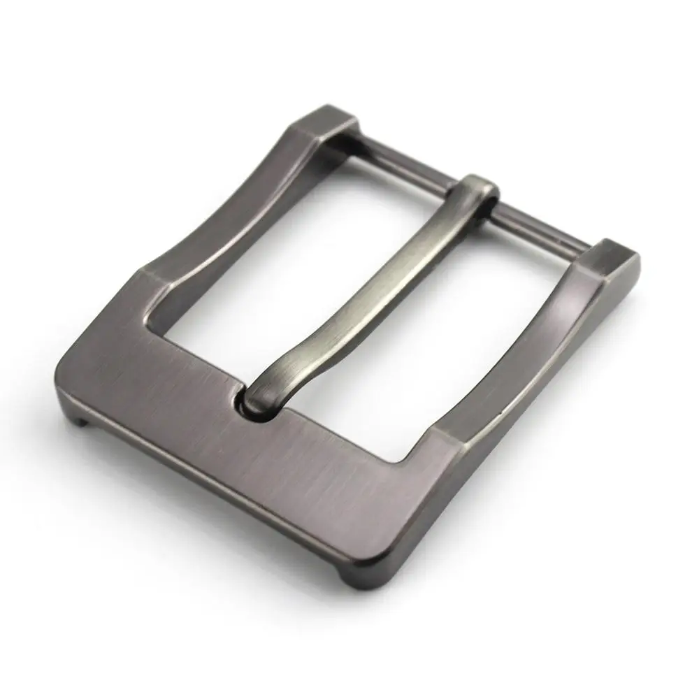 Metal 4cm Belt Buckle Men's Casual End Bar Heel bar Single Pin Half Leather Craft Jeans Webbing fit for 38mm belt | Дом и сад