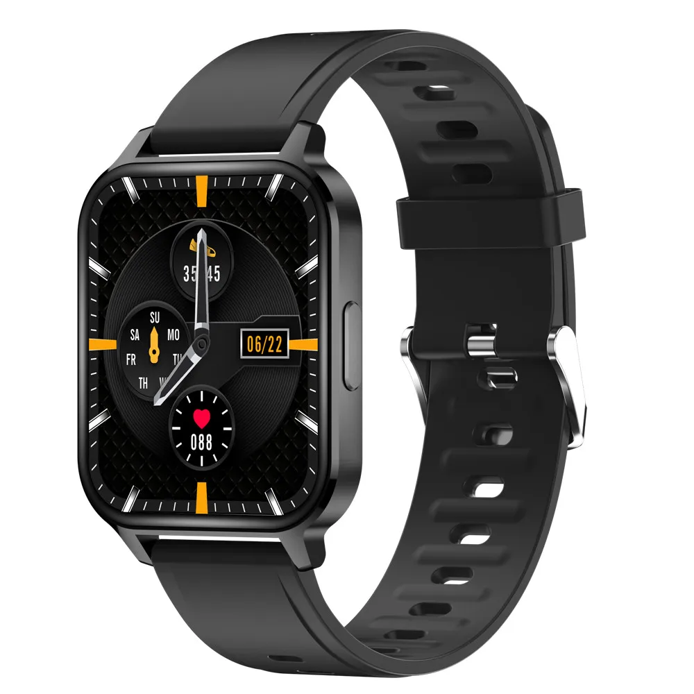 Q18 Men Women Smart Watch IP68 Waterproof 1.7 Inch Full Touch Smartwatch IOS Android Sport DIY Dial Health Fitness Tracker 2021