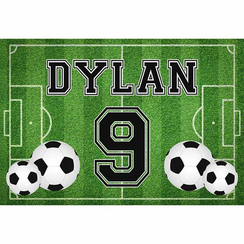 photo backdrop Happy Birthday Party Backdrops Soccer Player Football Field Boy Photography Background Photo Studio Photozone Decor Props