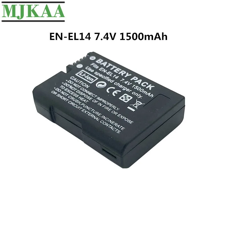 MJKAA 1 шт. 7 4 В 1500 мАч EN EL14 батареи D5200 D3100 D3200 D5100 P7000 P7100 MH 24 батарея для камеры Nikon