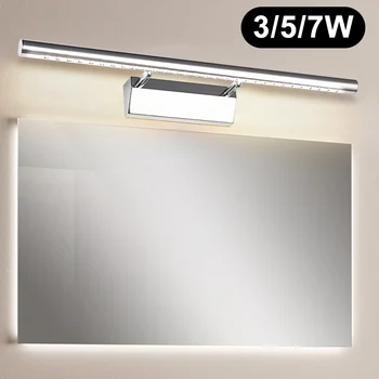 

3W/5W/7W Warm White /White LED Wall Light Tube For Bathroom Mirrors Lamp Stainless Steel With