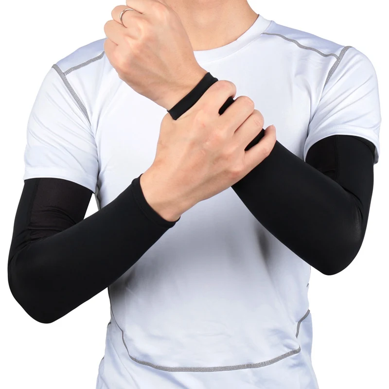 1Pc Atmungsaktiv Schnelltrocknend UV Schutz Arm Abdeckung Außen Arm Ellbogen Pad 