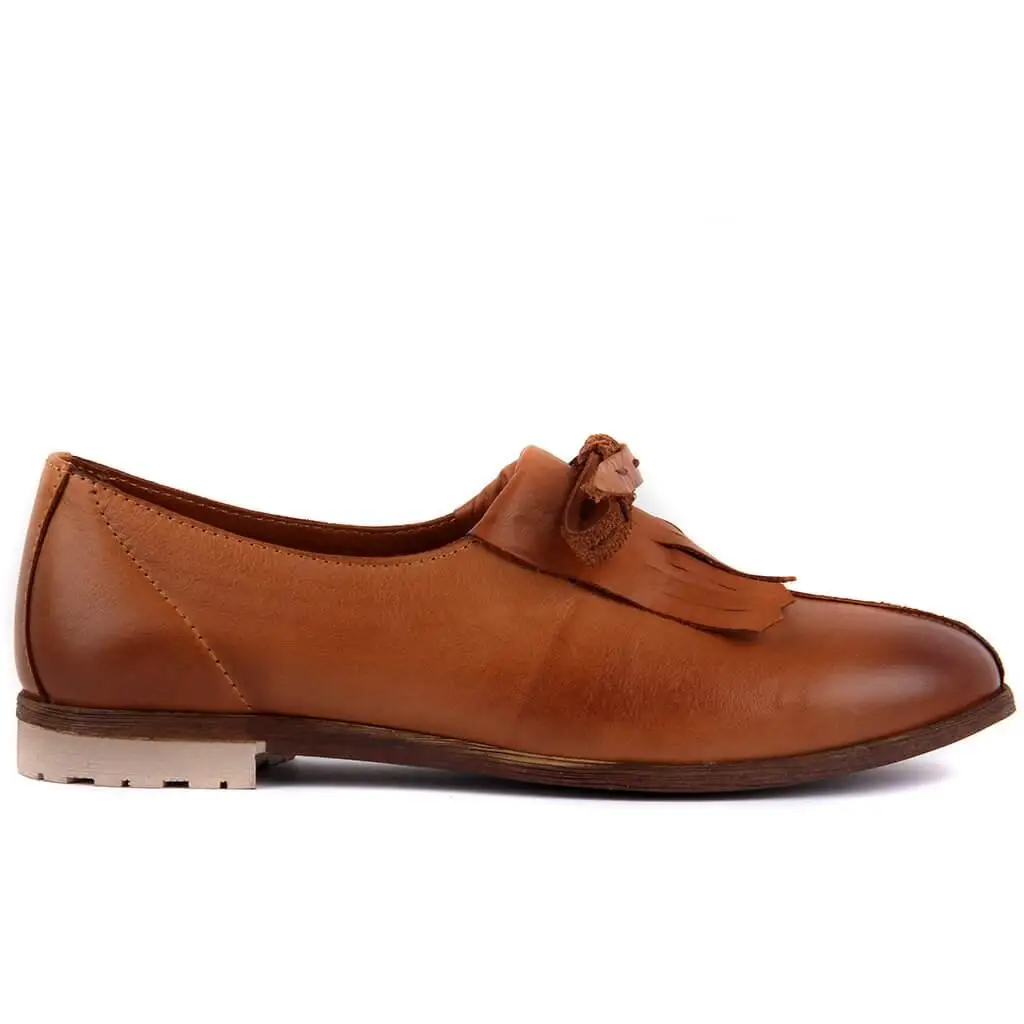 

Sail Lakers-Tan Leather Women Casual Shoes