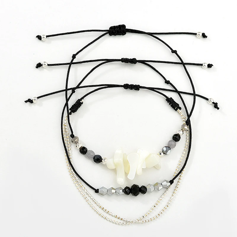 

Wild&Free Bohemian Shell Beads Charm Bracelets Bangles For Women Fashion Beads Strand Bracelets Sets Jewelry Gifts