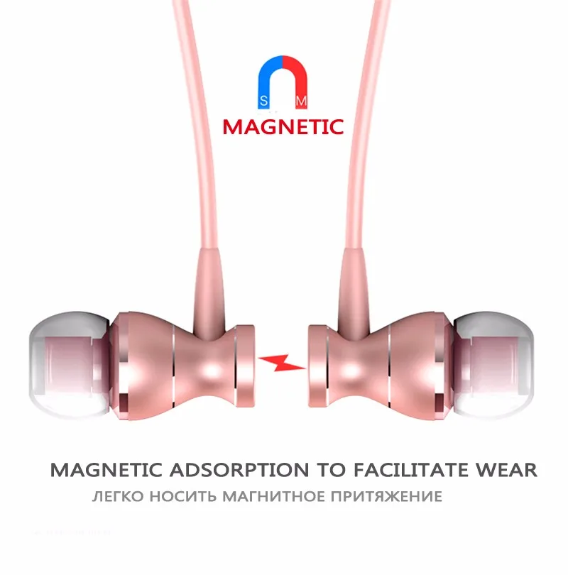 Auricolari Bassi Auricolari Magnetici In-Ear Cuffie Cablate In Metallo Auricolari Hifi Per Auricolari Samsung Huawei Xiaomi Kulaklık