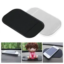 1 шт., 13,8x7,8 см, липкий коврик для приборной панели автомобиля, силикагель, крепкая присоска, держатель, Противоскользящий коврик для мобильного телефона, автомобильные аксессуары