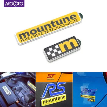 

Car Styling Refitting RS ST Badge Emblem Label for Ford Fiesta Mountune Performance Flag Logo Upgrade Trunk Front Grill Sticker