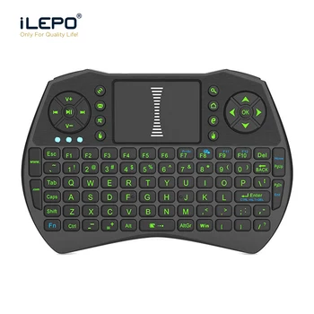

ILEPO I9 2.4GHz Mini Wireless Air Mouse Greed Backlit Keyboard Touchpad Handheld for TV Android Smart Box PC Notebook fortnite