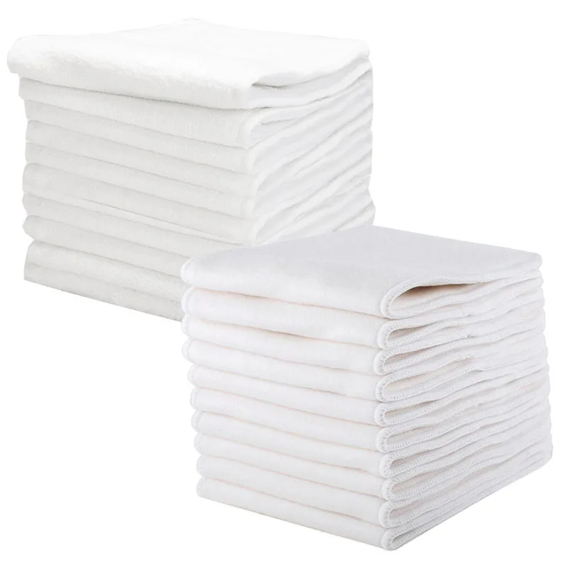 Forros lavables reutilizables para pañales de bebé, forro para pañal de carbón de bambú, algodón de bambú, inserción de pañal de cáñamo