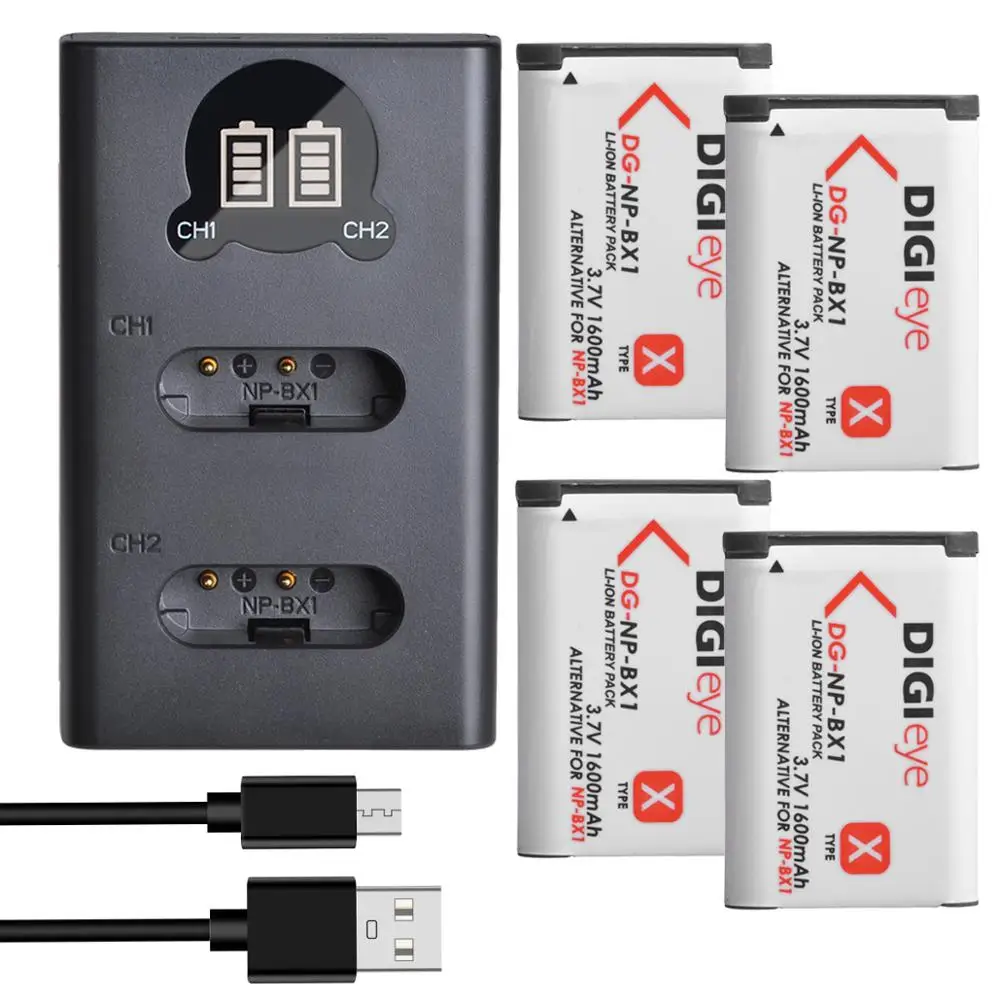 

Аккумулятор NPBX1 NP BX1 NP-BX1, двойное зарядное устройство с ЖК-дисплеем для Sony ZV1 ZV-1 DSC RX1 RX100 X3000 AS10 AS50 AS300 HX300 HX400 WX300