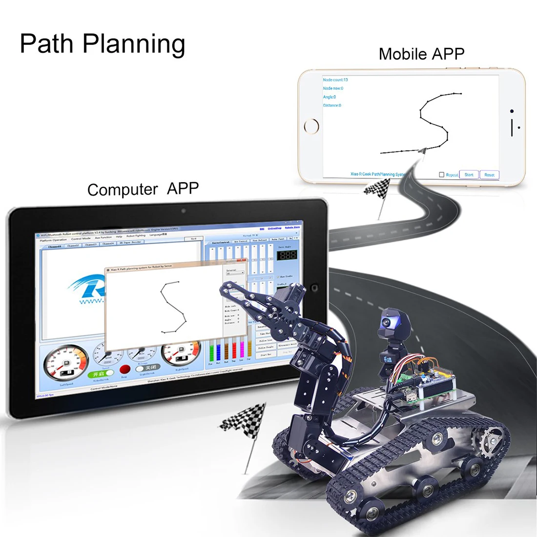 Brinquedos para Crianças Kit com Arm para Arduino Surwish Programável Wifi Tanque Robot Car Mega-standard Version ª Fpv 5 Cheap Brinquedos programáveis