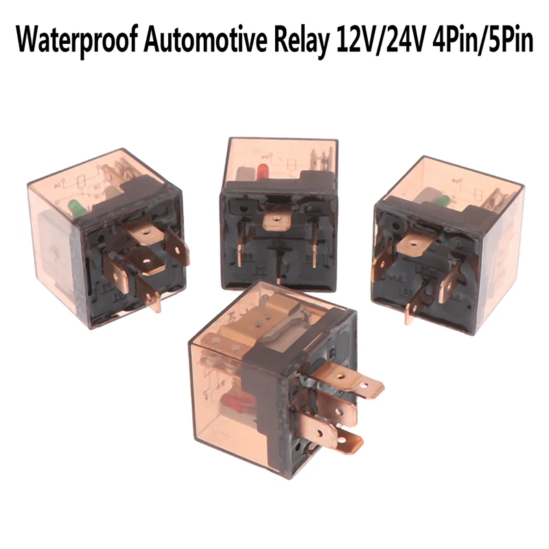 

New DC 12V 80A 4/5Pin Waterproof Automotive Relay SPDT Car Control Device Car Relays High Capacity Switching
