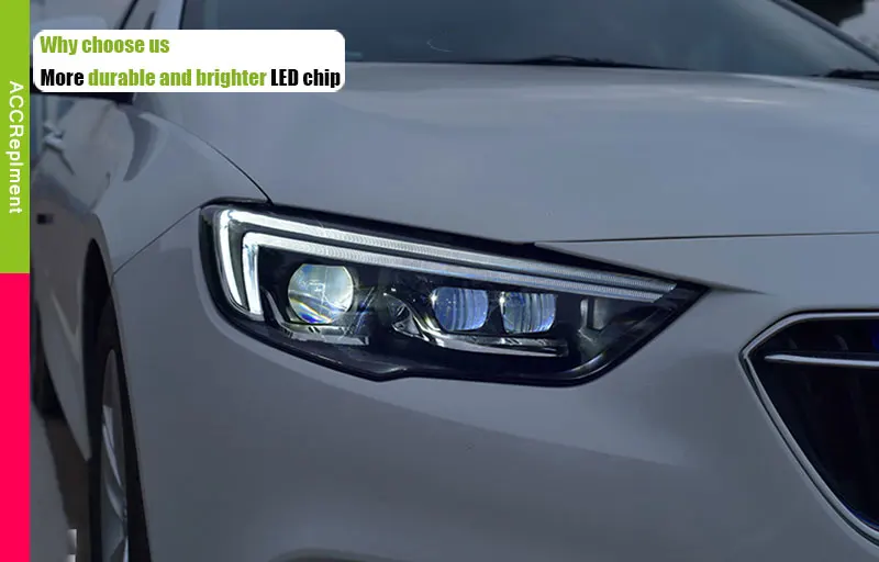 Автомобильный стильный светодиодный головной светильник для Buick regal, головной светильник s- Buick regal, Светодиодный дневной светильник, сигнальный светодиодный H7 hid, биксеноновые линзы