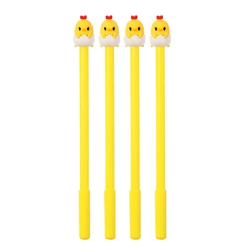 

0.5mm Lazy Egg Gudetama Gel Ink Pen Promotional Gift Stationery School Office Supply Material Escolar Kawaii Pen 4Pcs