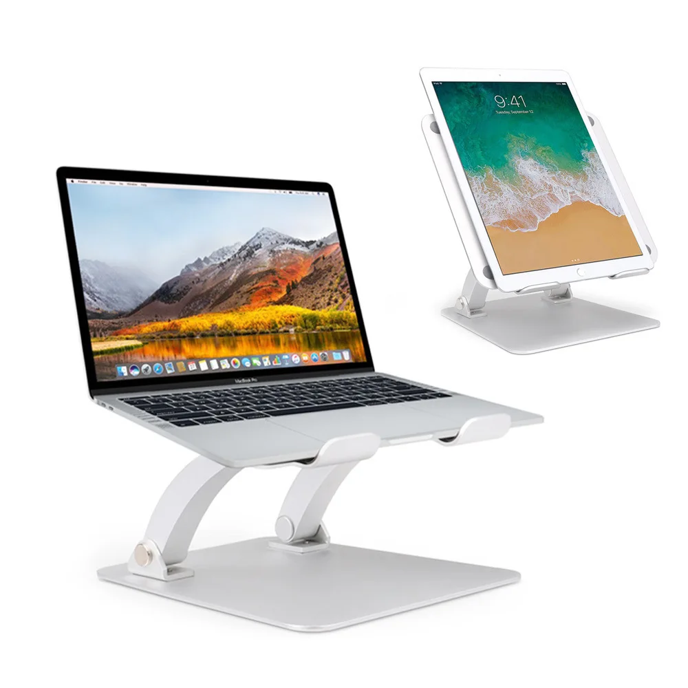 

MAC Book Desktop Folding Lifting Platform Laptop Support Air Computer Pad Elevated MAC Anti-Neck Holder