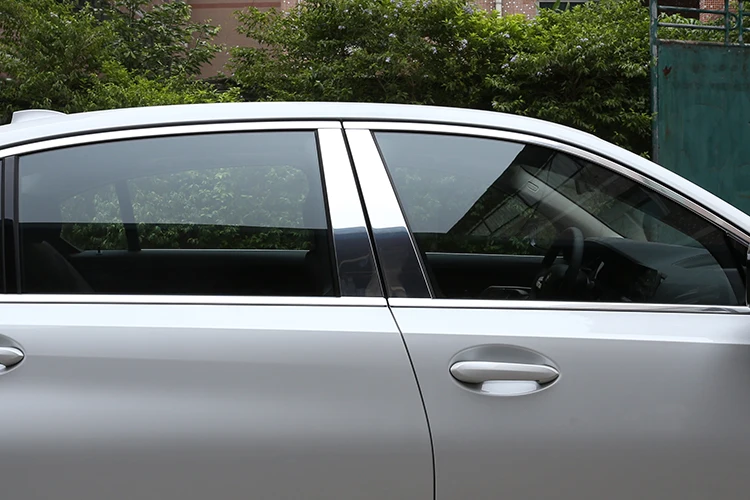 Для BMW 3 серии G20- оконная панель из алюминиевого сплава внешние столбы колонна декоративный вид аксессуары