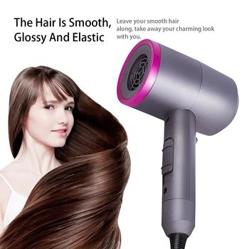 

Negative Ionic Hair Dryer High Power Blow Dryer Hot Cold Wind Hair Blower Dryer Mini Air Dryer Portable Hairdryer Diffuser