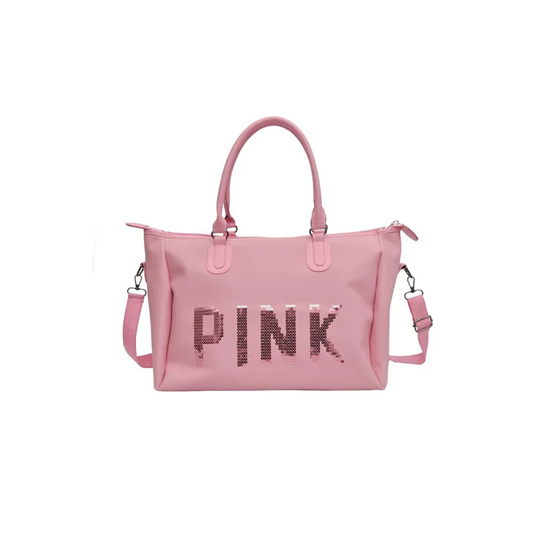 Дорожная сумка Новая розовая сумка Модная Портативная сумка для путешествий багаж большая емкость спортивная сумка Фитнес Йога сумка - Цвет: Pink