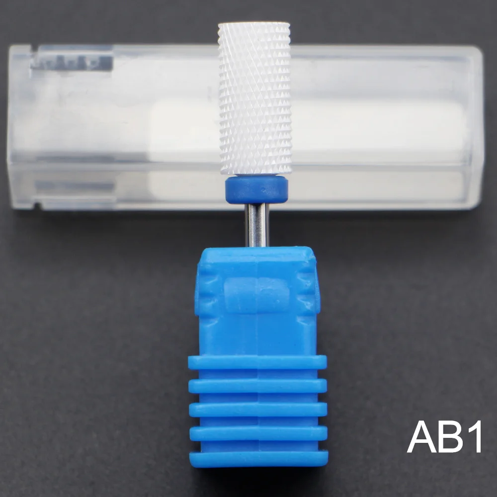 Самый полный 27 Тип керамический сверло для ногтей для электрического сверлильного станка маникюрный аксессуар керамический Фрезерный резак пилочка для ногтей инструмент - Цвет: AB1