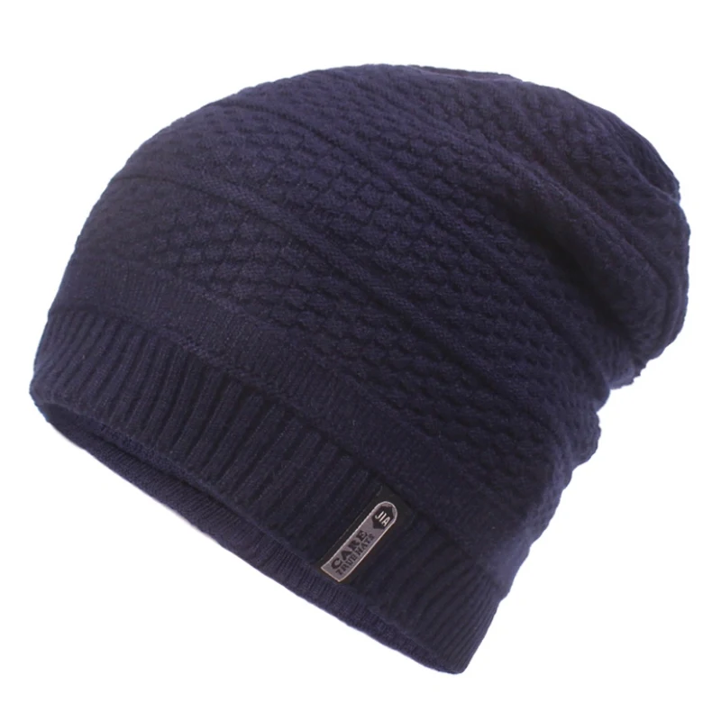 

Knitted Winter Hats Velvet Thick Warm Comfortable Outdoor Caps Skullies Beanie Fleece Slouchy Beanies Men's Women's